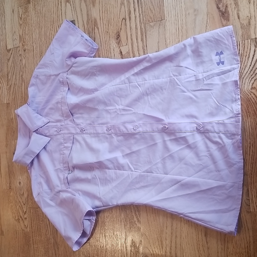 (M) Under Armour Semi-Fitted HeatGear Shirt Pastel Lightweight Gorpcore Hiking